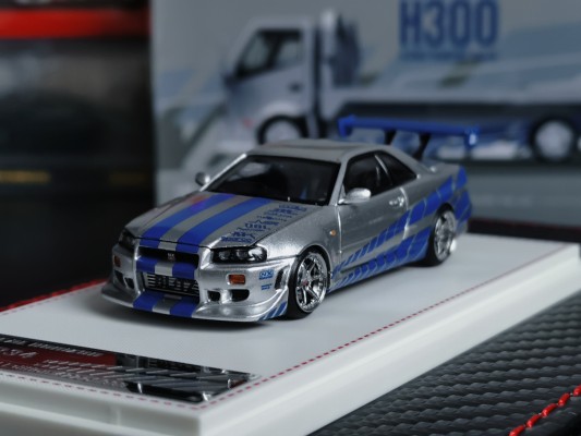 电影设备 No.WS-02 1/24 速度与激情 日产R34 Skyline GT-R