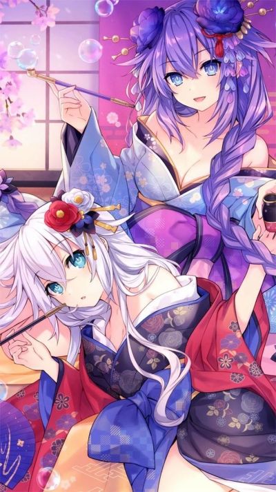 闪乱忍忍忍者大战海王星 -少女们的响艳- 紫色之心 和服