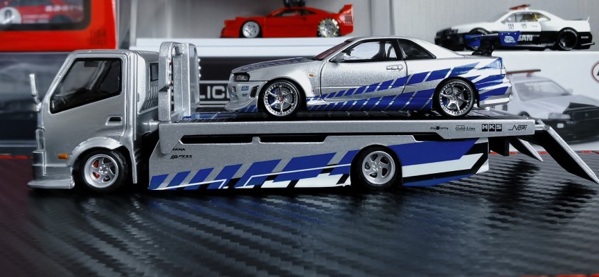 电影设备 No.WS-02 1/24 速度与激情 日产R34 Skyline GT-R