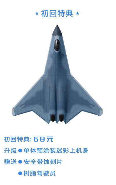 中国 北六代战机（验证型） 拼装模型 三机套装版