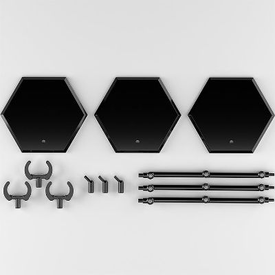 THE简单支架 ×3 黑色（模型与人物模型用）HEX款式