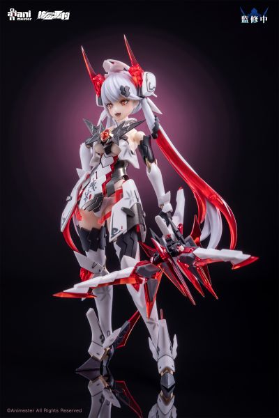 「紫微星·白」白蛇机娘 1/12 拼装可动模型
