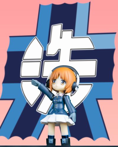 豆式 少女与战车 剧场版 西住美穗 可动手办