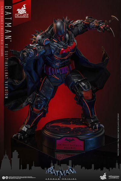 《蝙蝠侠：阿卡姆起源》蝙蝠侠 (热能版地狱蝙蝠装甲) 1:6比例珍藏人偶