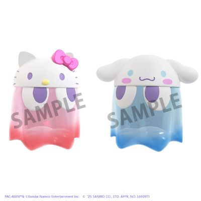 吃豆人 × 三丽鸥 小玩偶收藏 豪华幽灵凯蒂猫 透明版