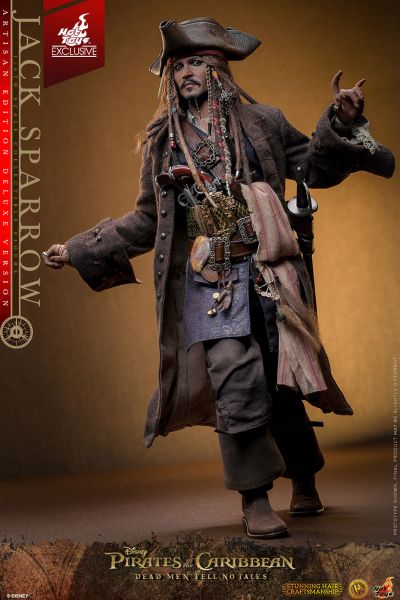 《加勒比海盗5：死无对证》杰克船长（植发版）1:6比例珍藏人偶（豪华版）