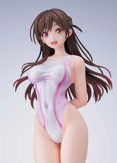 租借女友 水原千鹤 竞技泳装 粉色线条