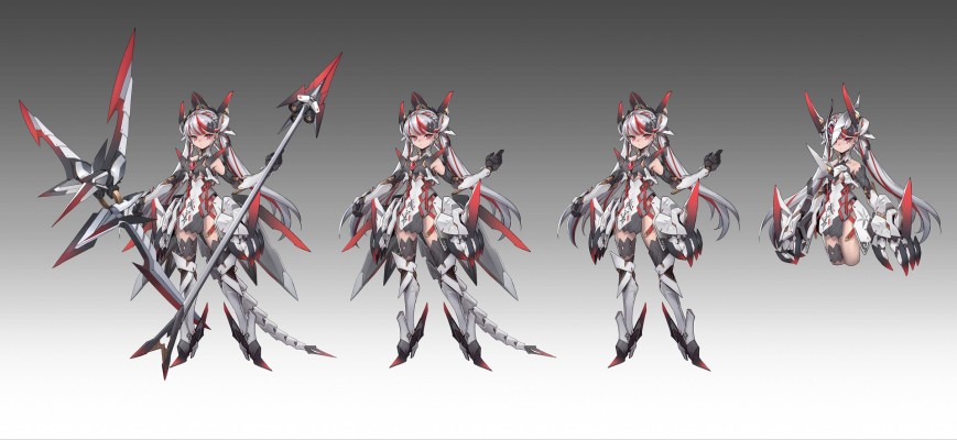 「紫微星·白」白蛇机娘 1/12 拼装可动模型