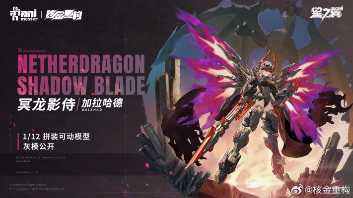 冥龙影侍 - 加拉哈德 1/12 拼装可动模型