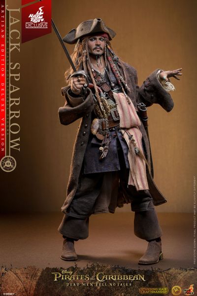 《加勒比海盗5：死无对证》杰克船长（植发版）1:6比例珍藏人偶（豪华版）
