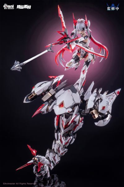 「紫微星·白」白蛇机娘 1/12 拼装可动模型