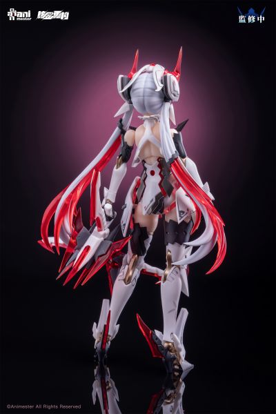「紫微星·白」白蛇机娘 1/12 拼装可动模型
