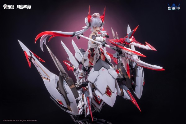 「紫微星·白」白蛇机娘 1/12 拼装可动模型