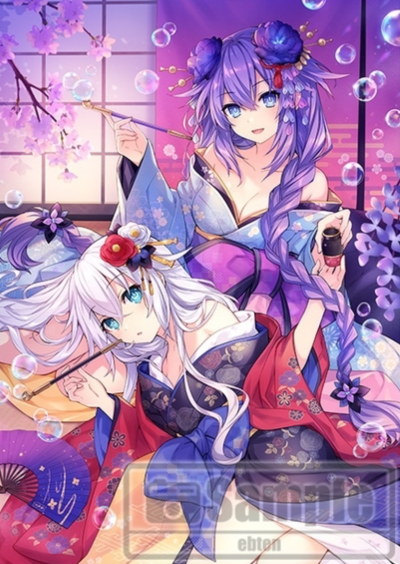 闪乱忍忍忍者大战海王星 -少女们的响艳- 紫色之心 和服