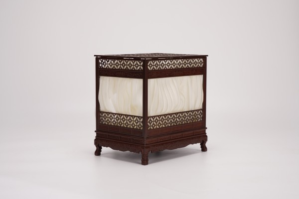 12分娃用月洞床微缩家具古风床