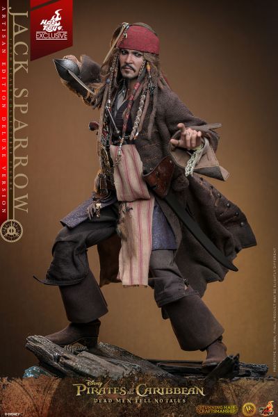 《加勒比海盗5：死无对证》杰克船长（植发版）1:6比例珍藏人偶（豪华版）