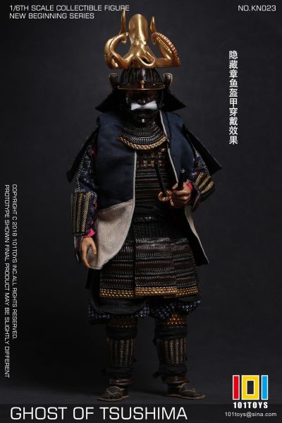101TOYS 1/6 NO.KN023 新起点系列 GHOST OF TSUSHIMA 武士三人套装