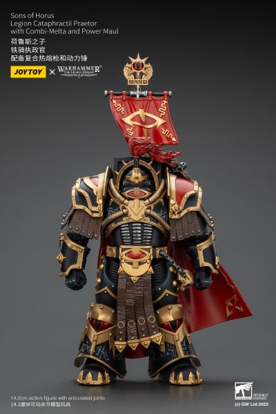 战锤系列 “荷鲁斯之乱” 荷鲁斯之子 铁骑执政官 配备复合热熔枪和动力锤