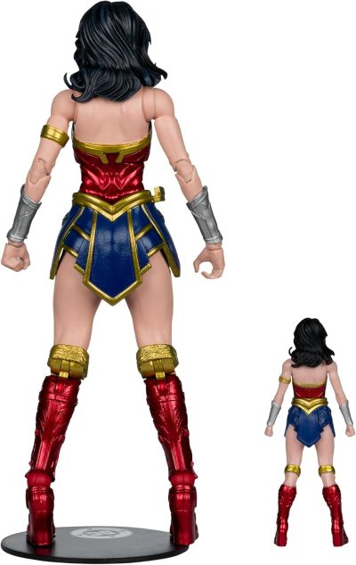 DC多元宇宙正义联盟 神奇女侠对决原子吐息哥斯拉 可动人偶 双人套装