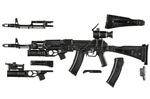 小军械库 LA117 AK74M自动步枪+GP25枪挂式榴弹发射器