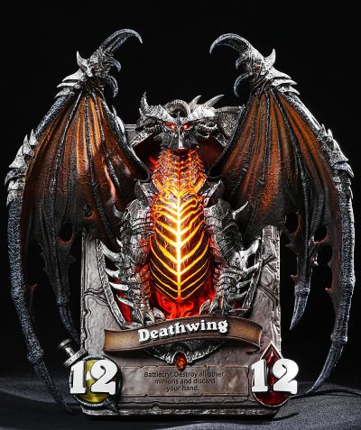 炉石传说 死亡之翼卡牌艺术雕像