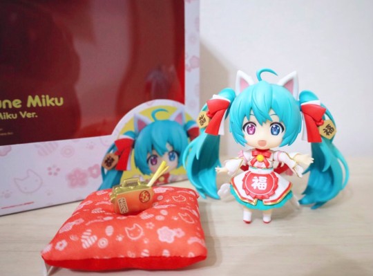 粘土人#2759 初音未来 黑招财未来