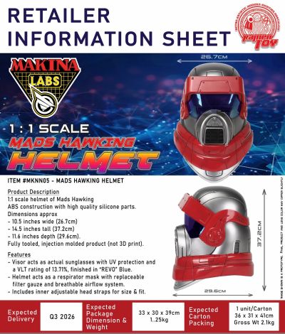 MKNN05 - MAKINA LABS MADS HAWKING 头盔