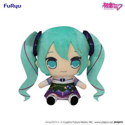 初音未来 圆滚滚大毛绒玩偶 牵牛花
