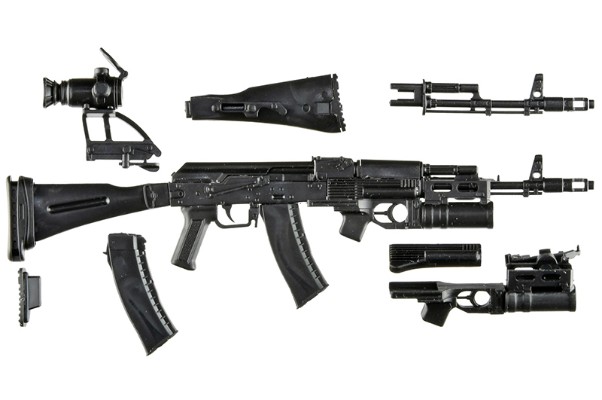小军械库 LA117 AK74M自动步枪+GP25枪挂式榴弹发射器