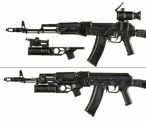 小军械库 LA117 AK74M自动步枪+GP25枪挂式榴弹发射器
