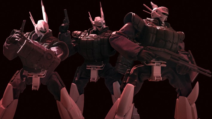 3Z0506 ROBO道 机动警察 英格拉姆3号机 反应装甲