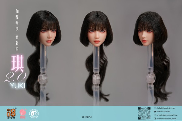 如花瓣般微张的 琪YUKI 2.0 头雕