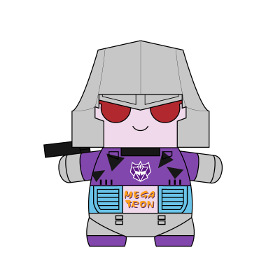 Mochibots 变形金刚 毛绒玩偶 威震天 G2