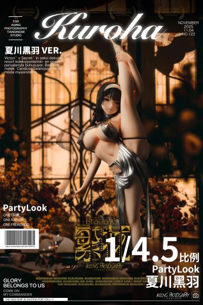 夏川黑羽 深色透明礼服