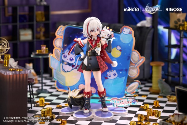 RISE UP+系列 崩坏：星穹铁道 小不点猫猫系列手办 托帕 与 账账