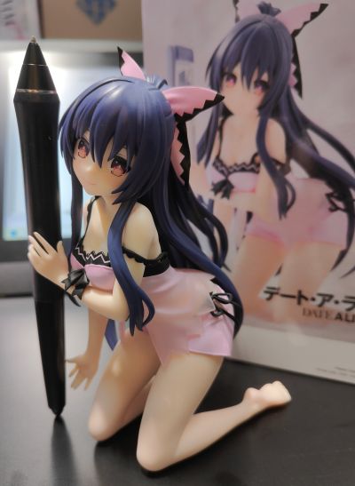 约会大作战 握笔之友！夜刀神十香 可爱丝绸装造型