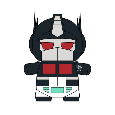 Mochibots 变形金刚 毛绒玩偶 暗天陨