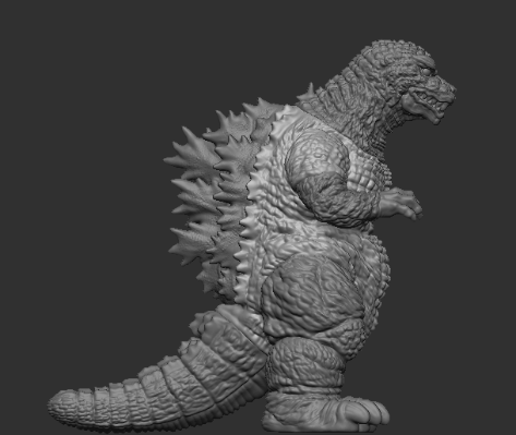 大复古软胶系列 哥斯拉（2001）高热透蓝版