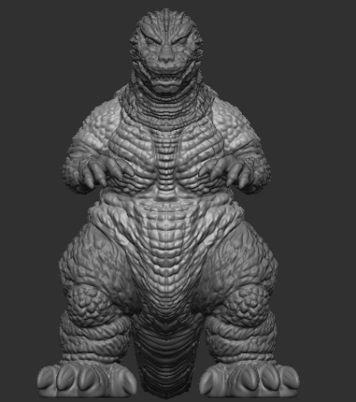 大复古软胶系列 哥斯拉（2001）高热透蓝版