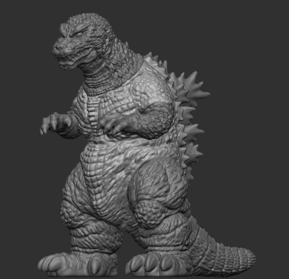 大复古软胶系列 哥斯拉（2001）高热透蓝版