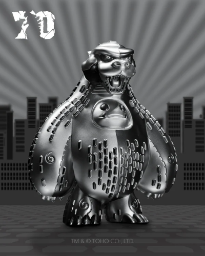 汤姆·惠伦设计 官方授权 限量白金版 哥斯拉70周年纪念 冲扑乙烯基人偶