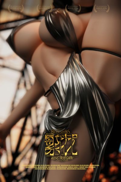 夏川黑羽 深色透明礼服