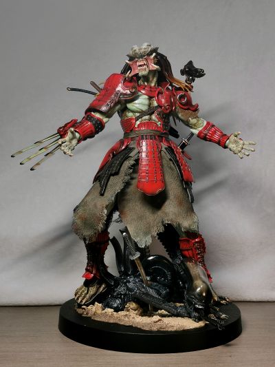 《异形大战铁血战士》赤鬼武士铁血战士1:6比例珍藏人偶